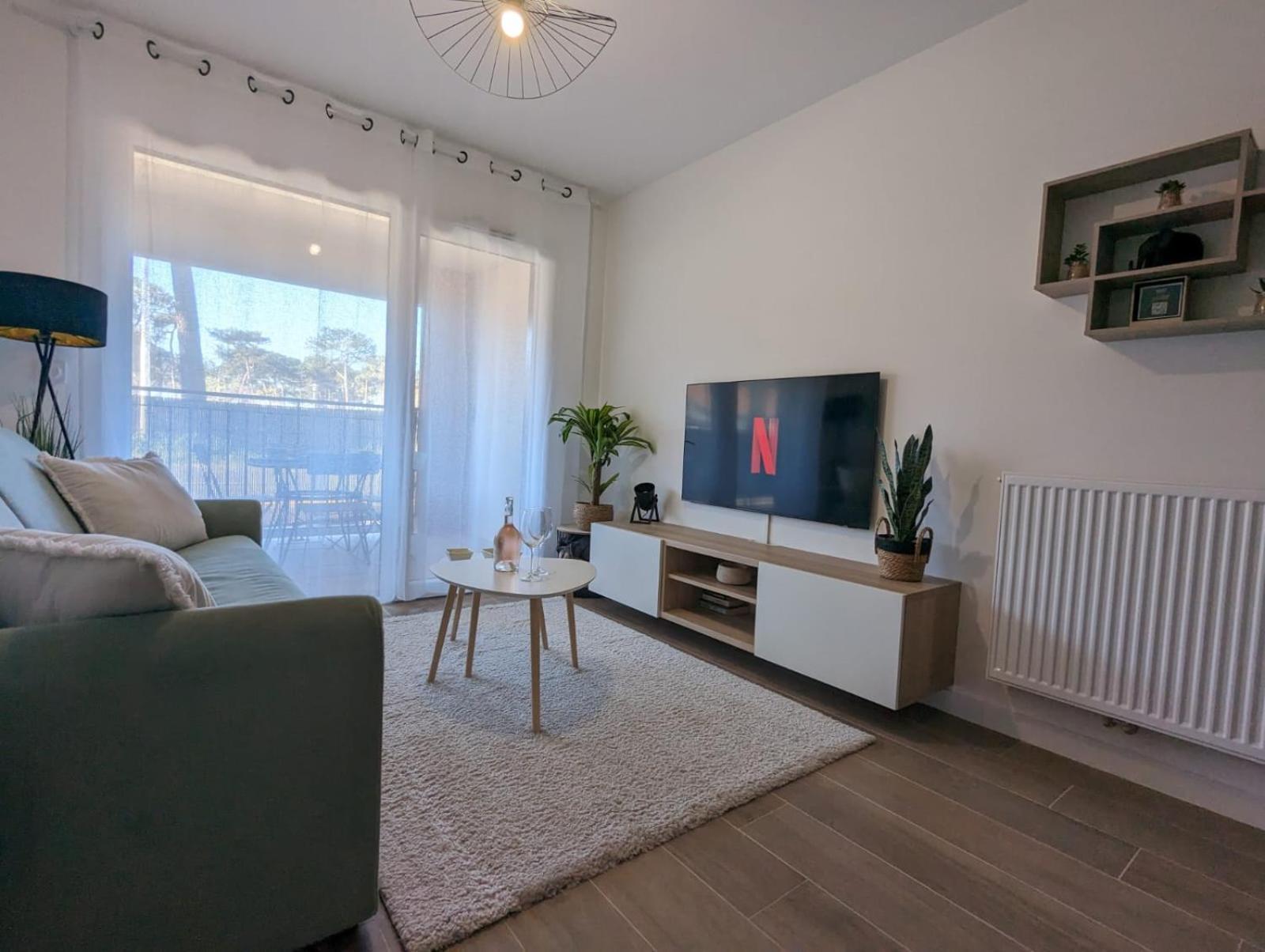 Biscawai Chaleureux Et Cosy Avec Terrasse Lägenhet Biscarrosse Exteriör bild