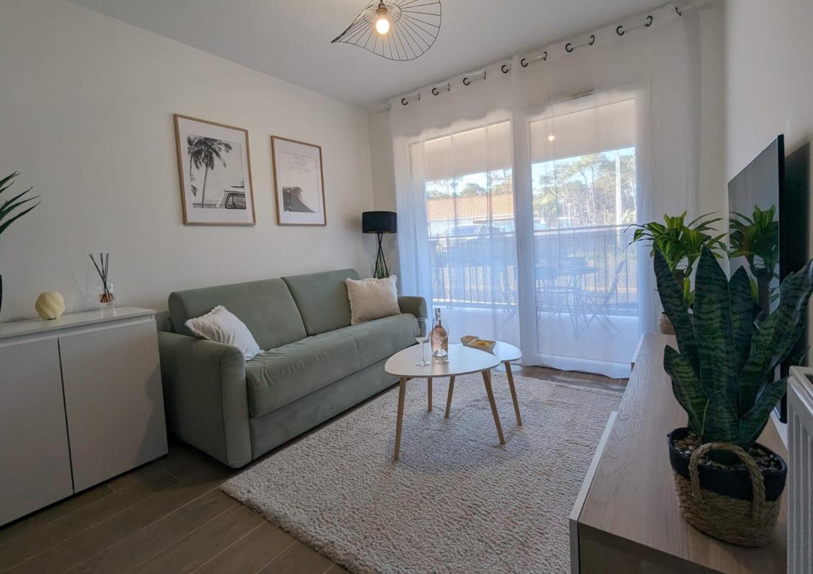 Biscawai Chaleureux Et Cosy Avec Terrasse Lägenhet Biscarrosse Exteriör bild